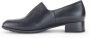 Gabor Zwarte Leren Loafers Stijlvol Comfortabele Hak Black Dames - Thumbnail 2