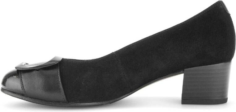 Gabor Zwarte Leren Pumps Black Dames