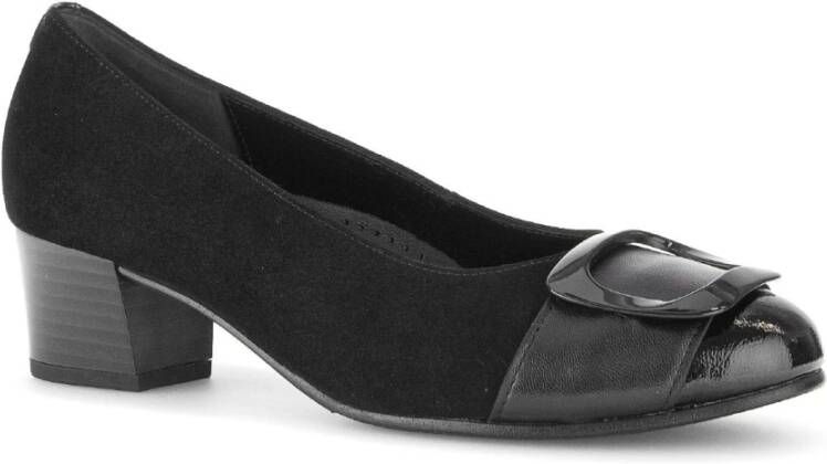 Gabor Zwarte Leren Pumps Black Dames