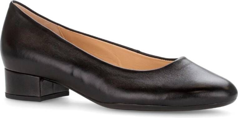 Gabor Zwarte Leren Pumps Moderne Stad Black Dames