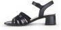 Gabor Zwarte Leren Sandalen Black Dames - Thumbnail 3