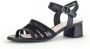 Gabor Zwarte Leren Sandalen Black Dames - Thumbnail 4