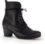 Gabor Zwarte Leren Veterschoenen Black Dames - Thumbnail 4