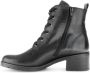 Gabor Zwarte leren veterschoenen Black Dames - Thumbnail 2