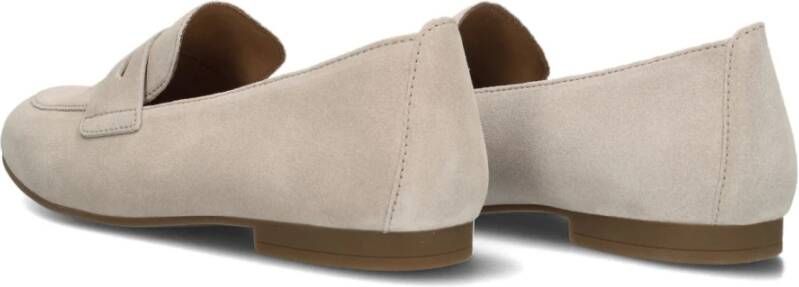 Gabor Zwarte Loafer 213 Klassieke Uitsnede Beige Dames