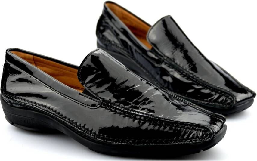 Gabor Zwarte Slip-On van Lakleer Black Dames