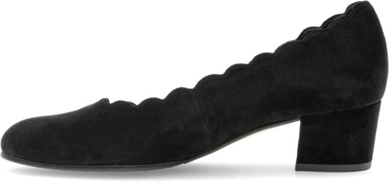 Gabor Zwarte suède leren pumps Black Dames