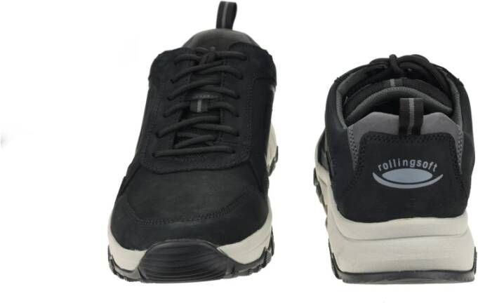 Gabor Zwarte Walking Sneaker Beste Rollende Schoenen Black Heren