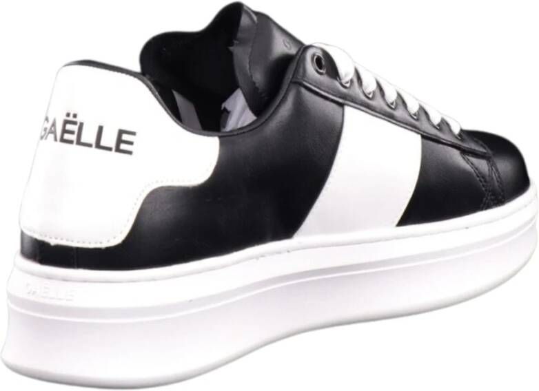 Gaëlle Paris Ecopelle Patch Sneakers Modern Design Black Heren