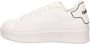 Gaëlle Paris Sportieve Vetersneakers Wit Contrast Logo White - Thumbnail 18