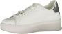 Gaëlle Paris Sportieve witte vetersneakers met logodetails White Dames - Thumbnail 9