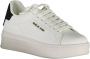 Gaëlle Paris Sportieve Vetersneakers Wit Contrast Logo White - Thumbnail 2