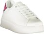 Gaëlle Paris Sportieve Vetersneakers Roze Contrast Logo White Dames - Thumbnail 8