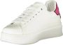 Gaëlle Paris Sportieve Vetersneakers Roze Contrast Logo White Dames - Thumbnail 9