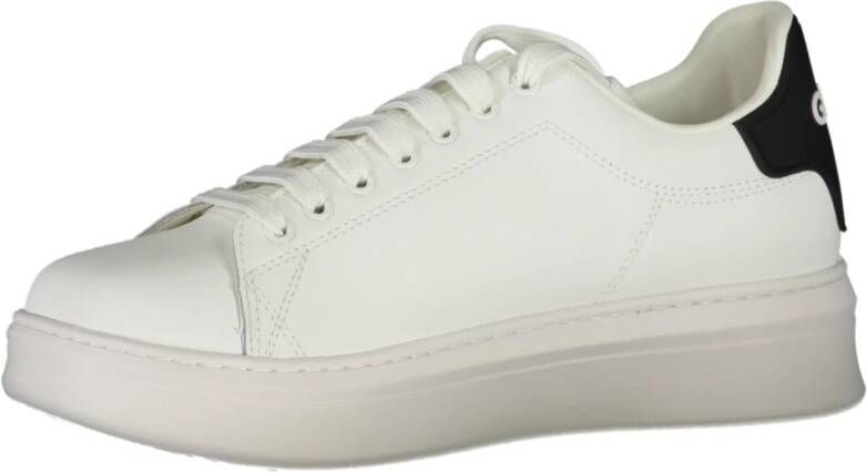 Gaëlle Paris Sportieve Veterschoenen Wit Contrast Logo White Heren