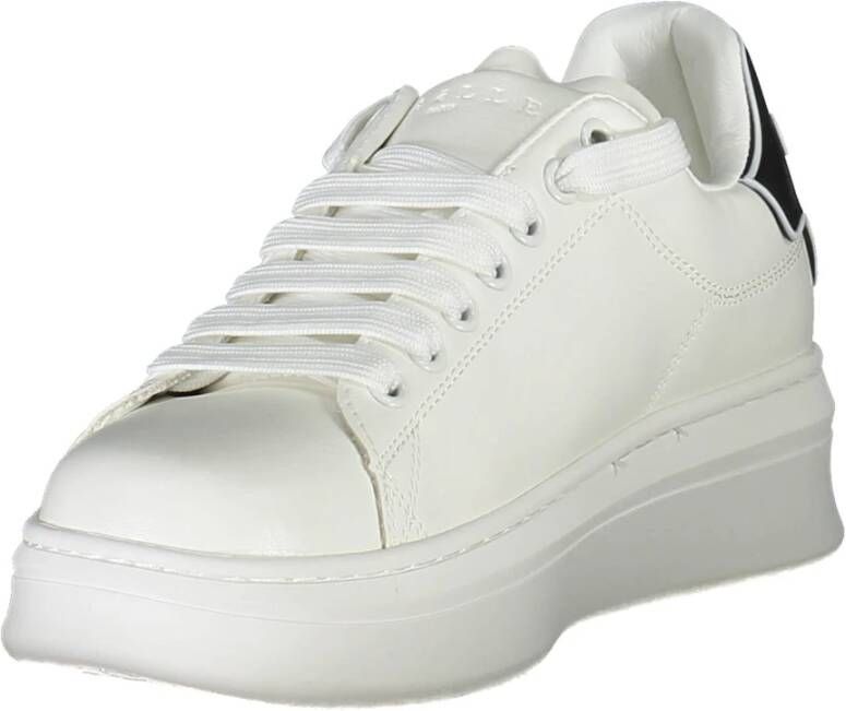 Gaëlle Paris Sportieve Veterschoenen Wit Contrastdetails White Dames