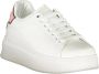 Gaëlle Paris Sportieve Vetersneakers Roze Contrast Logo White Dames - Thumbnail 11