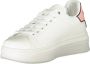 Gaëlle Paris Sportieve Vetersneakers Roze Contrast Logo White Dames - Thumbnail 12