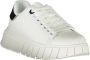 Gaëlle Paris Sportieve witte vetersneakers met contrastdetails White Dames - Thumbnail 5