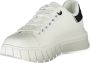 Gaëlle Paris Sportieve witte vetersneakers met contrastdetails White Dames - Thumbnail 6