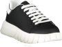 Gaëlle Paris Sportieve Vetersneakers Zwart Contrast Logo Black Heren - Thumbnail 2