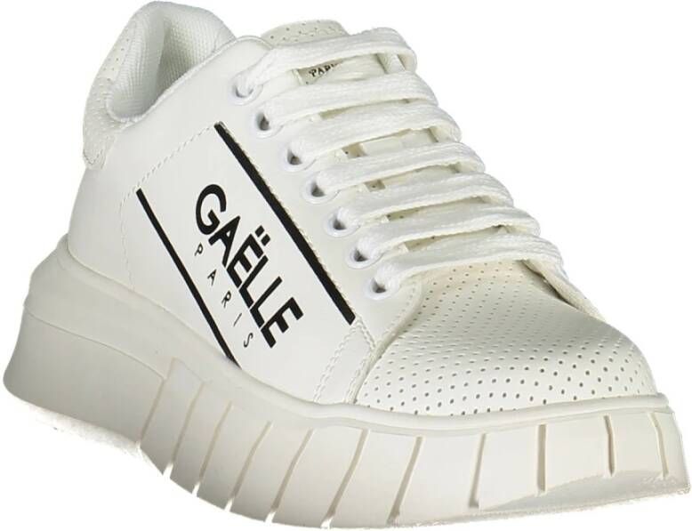 Gaëlle Paris Sportieve witte sneakers met contrastdetails White Dames