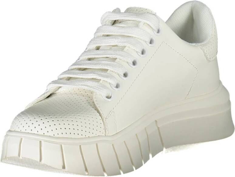 Gaëlle Paris Sportieve witte sneakers met contrastdetails White Dames