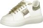 Gaëlle Paris Sportieve witte sneakers met contrastdetails White Dames - Thumbnail 6