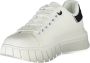 Gaëlle Paris Sportieve witte vetersneakers met contrastdetails White Dames - Thumbnail 3