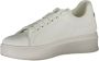 Gaëlle Paris Sportieve witte vetersneakers met logodetails White - Thumbnail 5