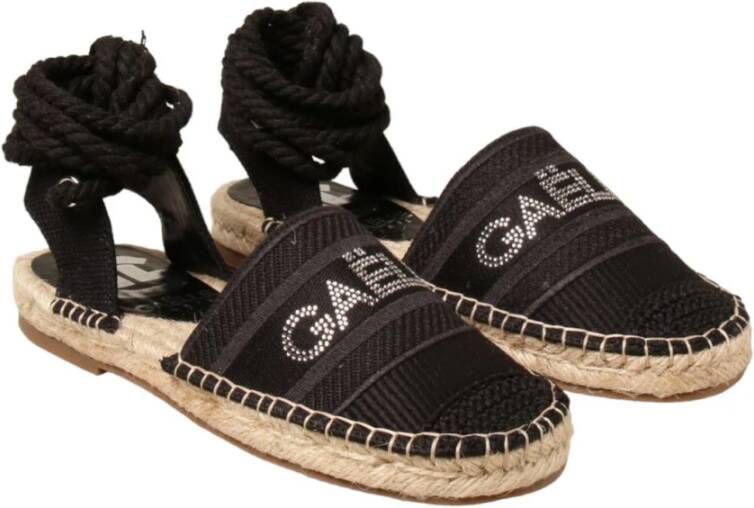 Gaëlle Paris Stijlvolle Espadrilles voor de Zomer Black Dames