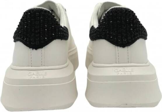 Gaëlle Paris Witte Leren Sneakers White Dames