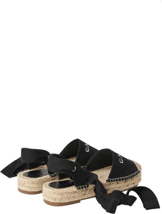 Gaëlle Paris Zwarte platte espadrilles Black Dames