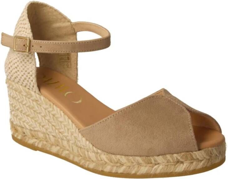 Gaimo Beige Ronny Dames Espadrilles V-Cut Beige Dames