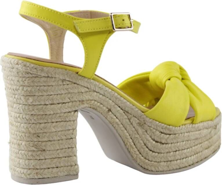 Gaimo Gele Espadrille Instap Schoenen Yellow Dames