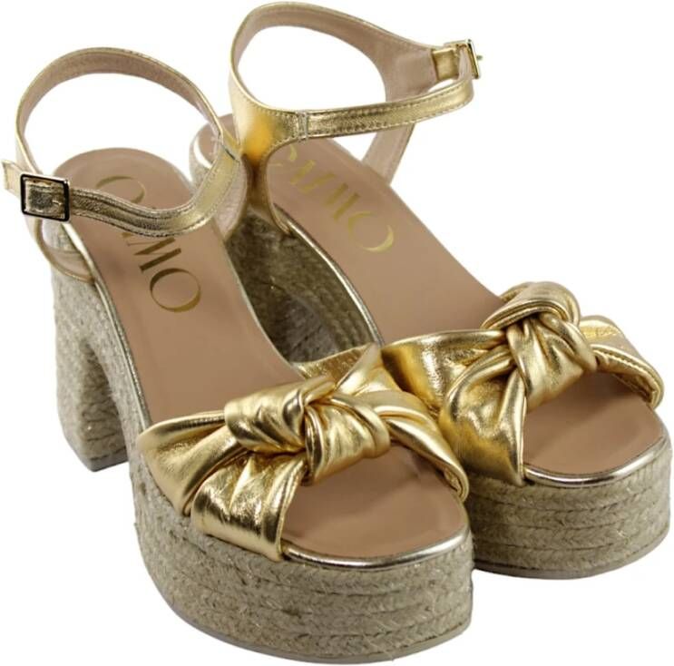 Gaimo Gouden Laminaat Sandalen Yellow Dames