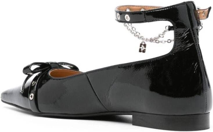 Ganni Ballerina Schoenen Black Dames