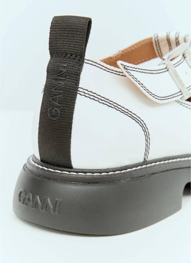 Ganni Casual Mary Jane Schoenen White Dames