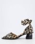 Ganni Chunky Buckle Open Cut Sandalen Beige Dames - Thumbnail 2