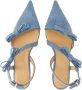 Ganni Cotton flats Blue Dames - Thumbnail 4