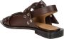 Ganni Elegante Zwarte Ballerina Schoenen Brown Dames - Thumbnail 2