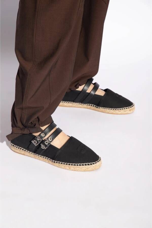 Ganni Espadrilles met gespen Black Dames