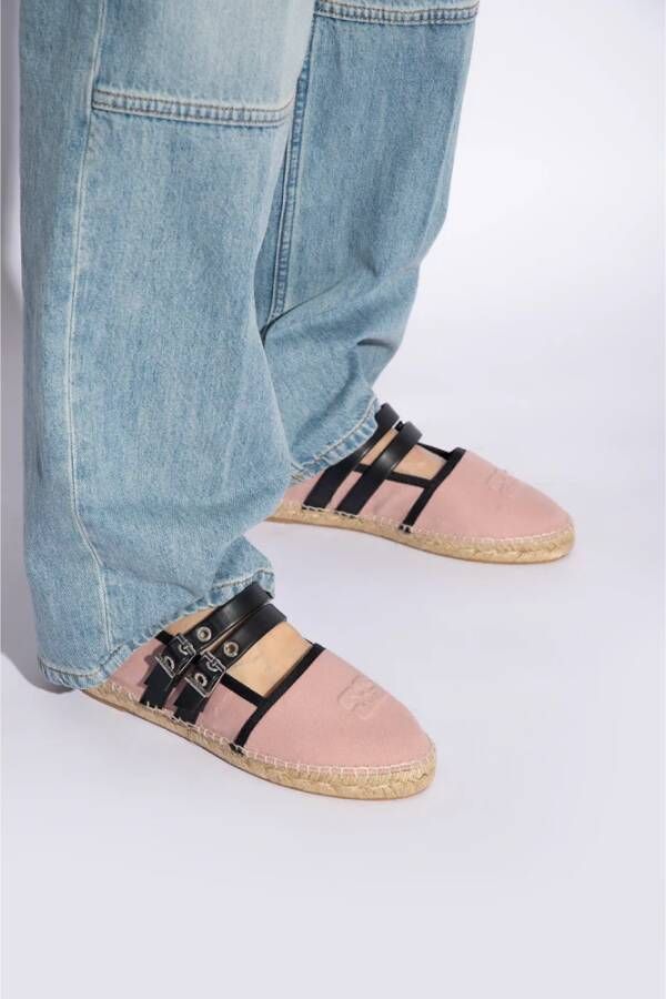 Ganni Espadrilles met gespen Pink Dames