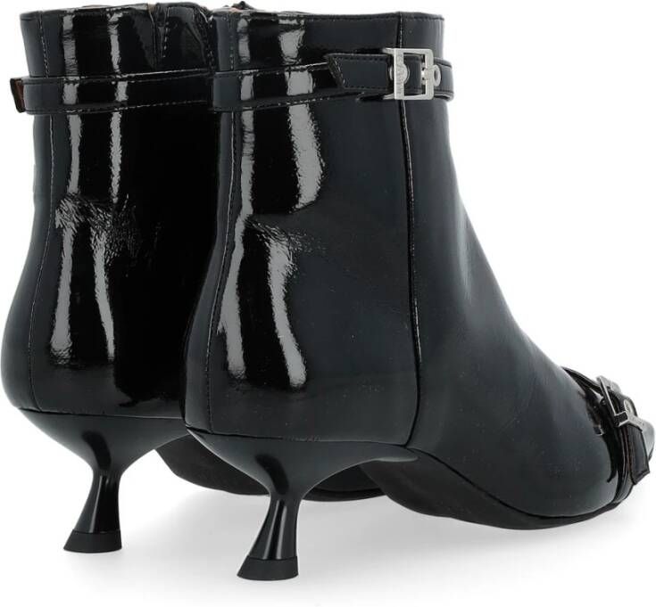 Ganni Eyelets Kitten Heel Boot Napla Black Dames