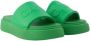 Ganni Fabric sandals Green Dames - Thumbnail 2