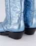 Ganni Blauwe Geborduurde Westernlaarzen Blue Dames - Thumbnail 7