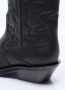 Ganni Zwarte Geborduurde Western Mid-Calf Laarzen Black Dames - Thumbnail 4