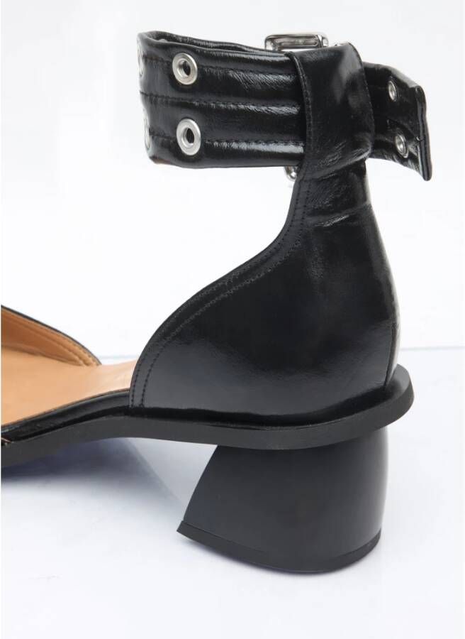 Ganni Imitatielederen Gesp Pumps Black Dames