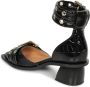 Ganni Krokodil-effect Lak Sandalen Black Dames - Thumbnail 3