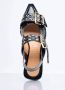 Ganni Chunky Silver-toned metal Buckle ballet flats Black Dames - Thumbnail 11